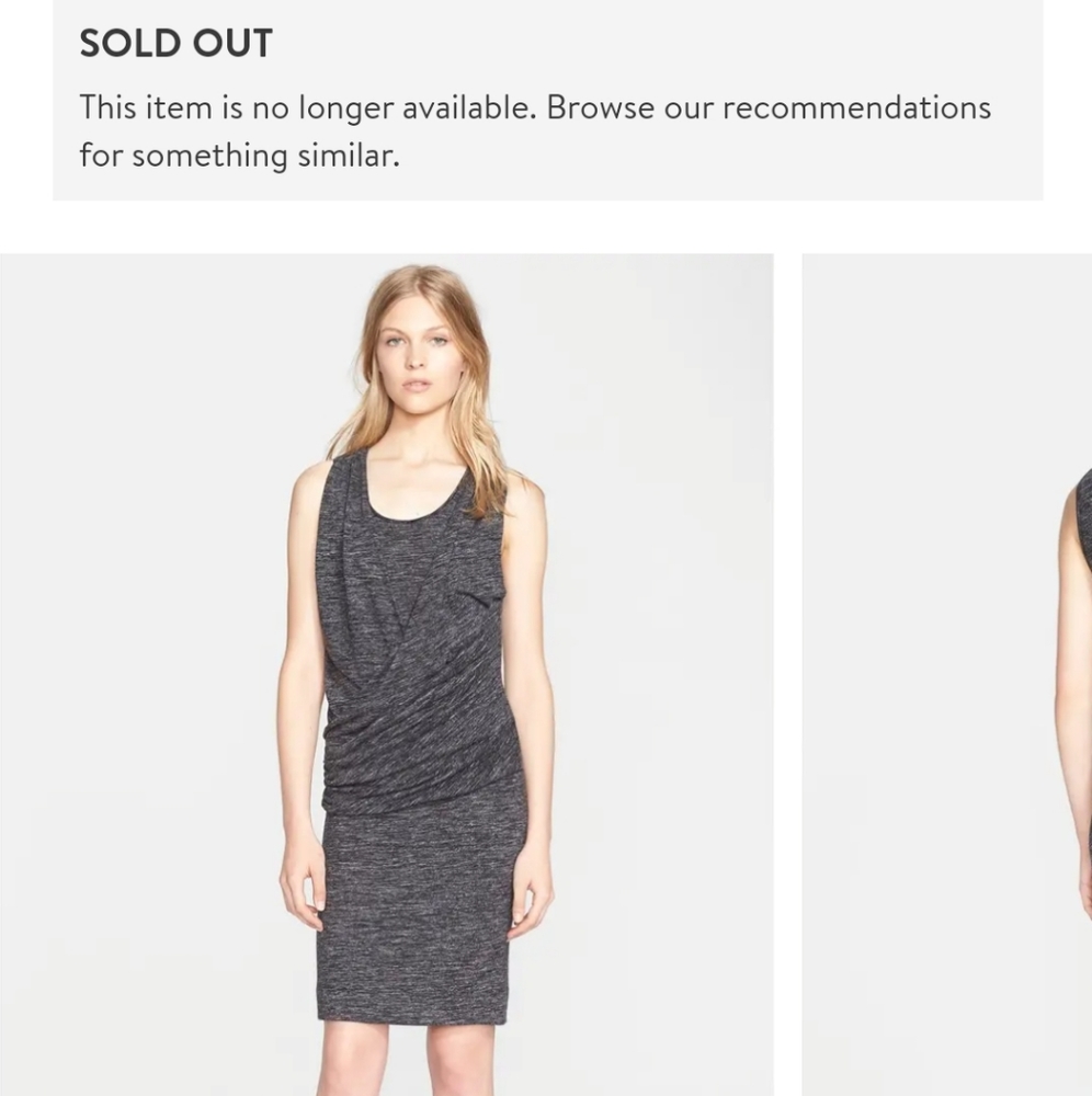 Burberry 'Janey' drape front dress